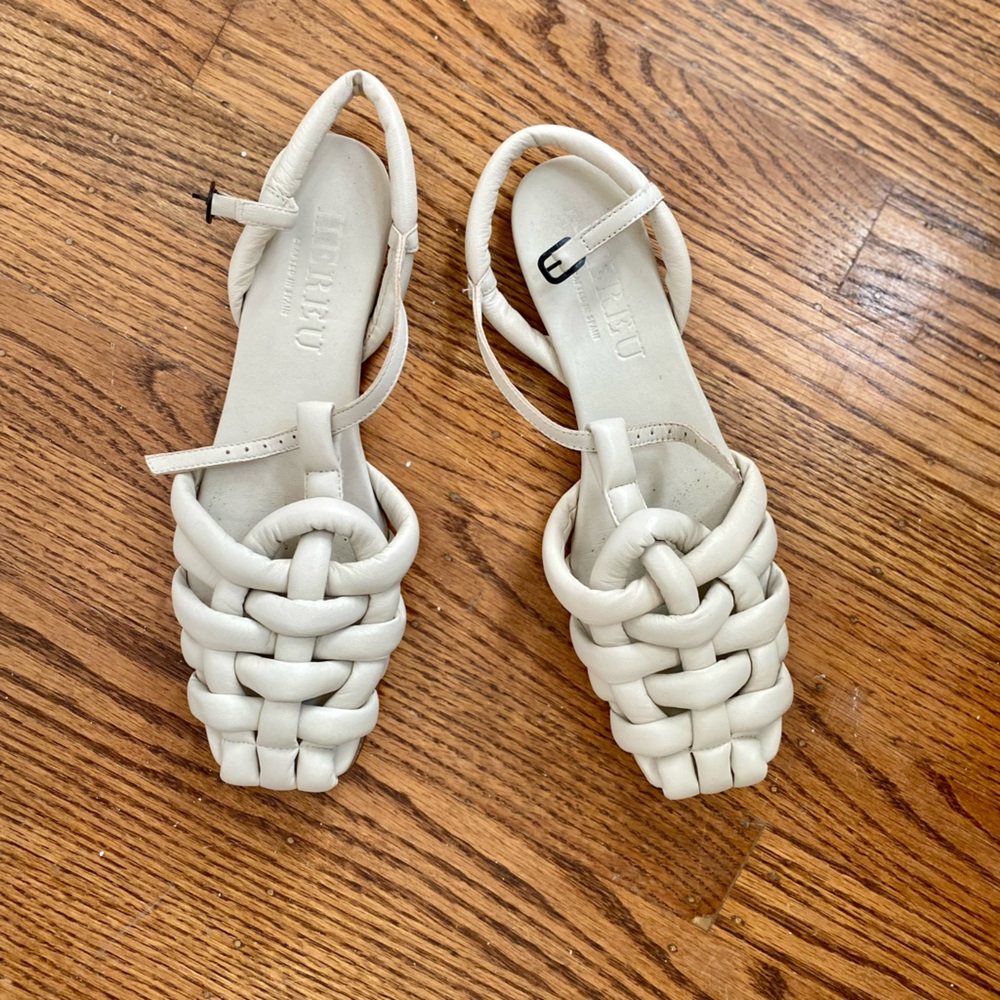 Hereu fishermen sandals EU 38 white leather